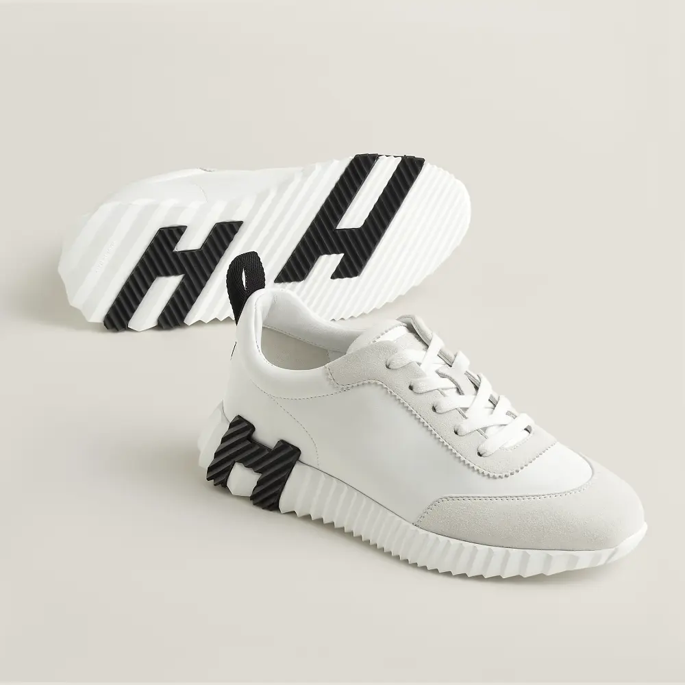 BOUNCING · white leather h - black