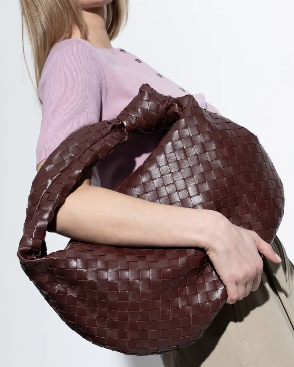BOTTEGA VENETA BV SMALL JODIE madder brown