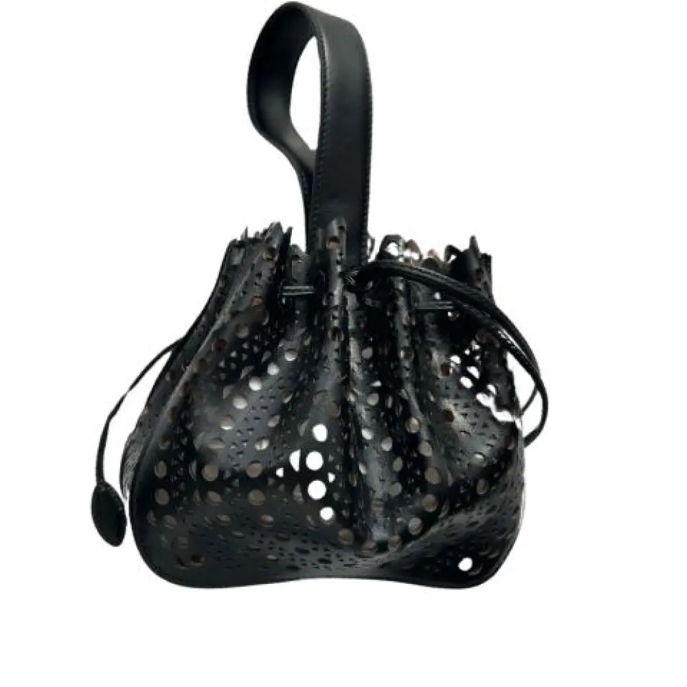 ALAIA ROSE MARIE BAG VIENNE CALFSKIN black