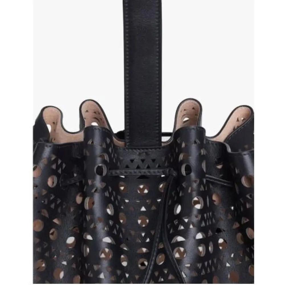 ALAIA ROSE MARIE BAG VIENNE CALFSKIN black
