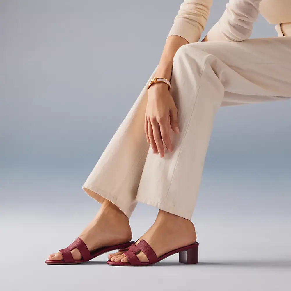 HERMES OASIS rouge h epsom