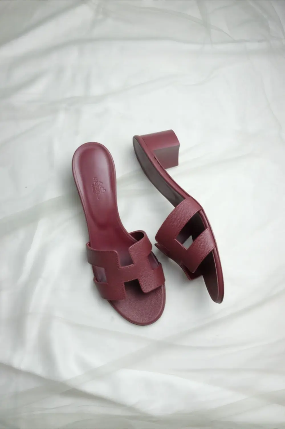HERMES OASIS rouge h epsom