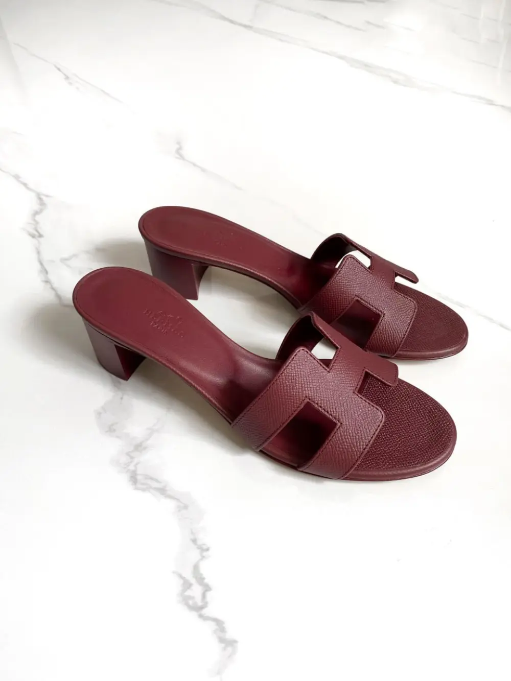 HERMES OASIS rouge h epsom