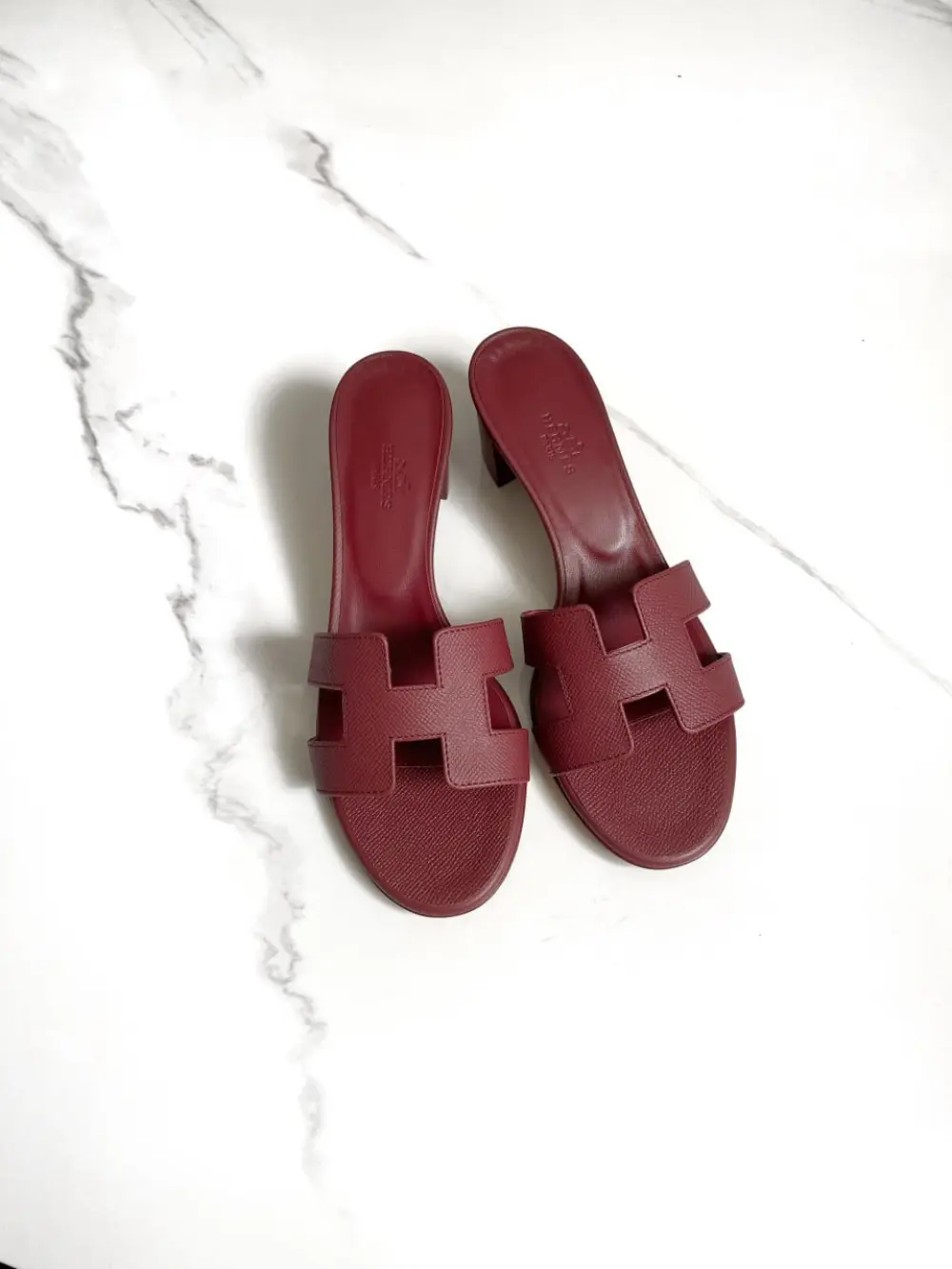 HERMES OASIS rouge h epsom