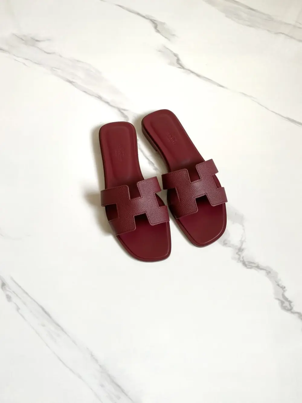 HERMES ORAN rouge bordeaux epsom