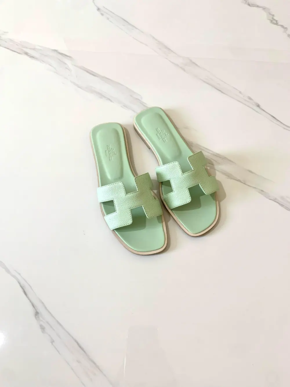 HERMES ORAN vert jade epsom
