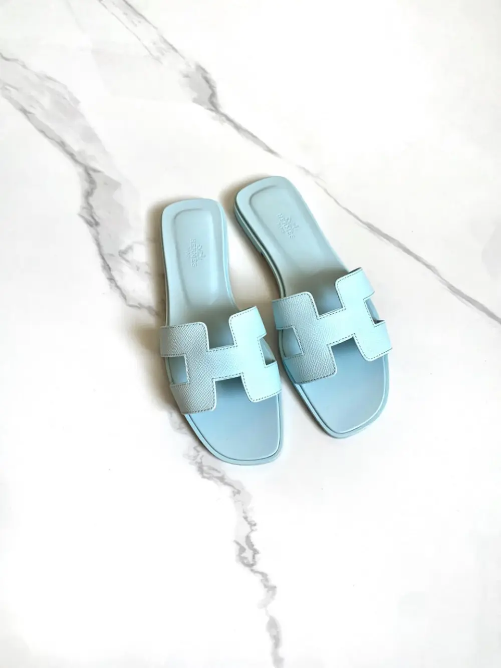 HERMES ORAN blue brume epsom
