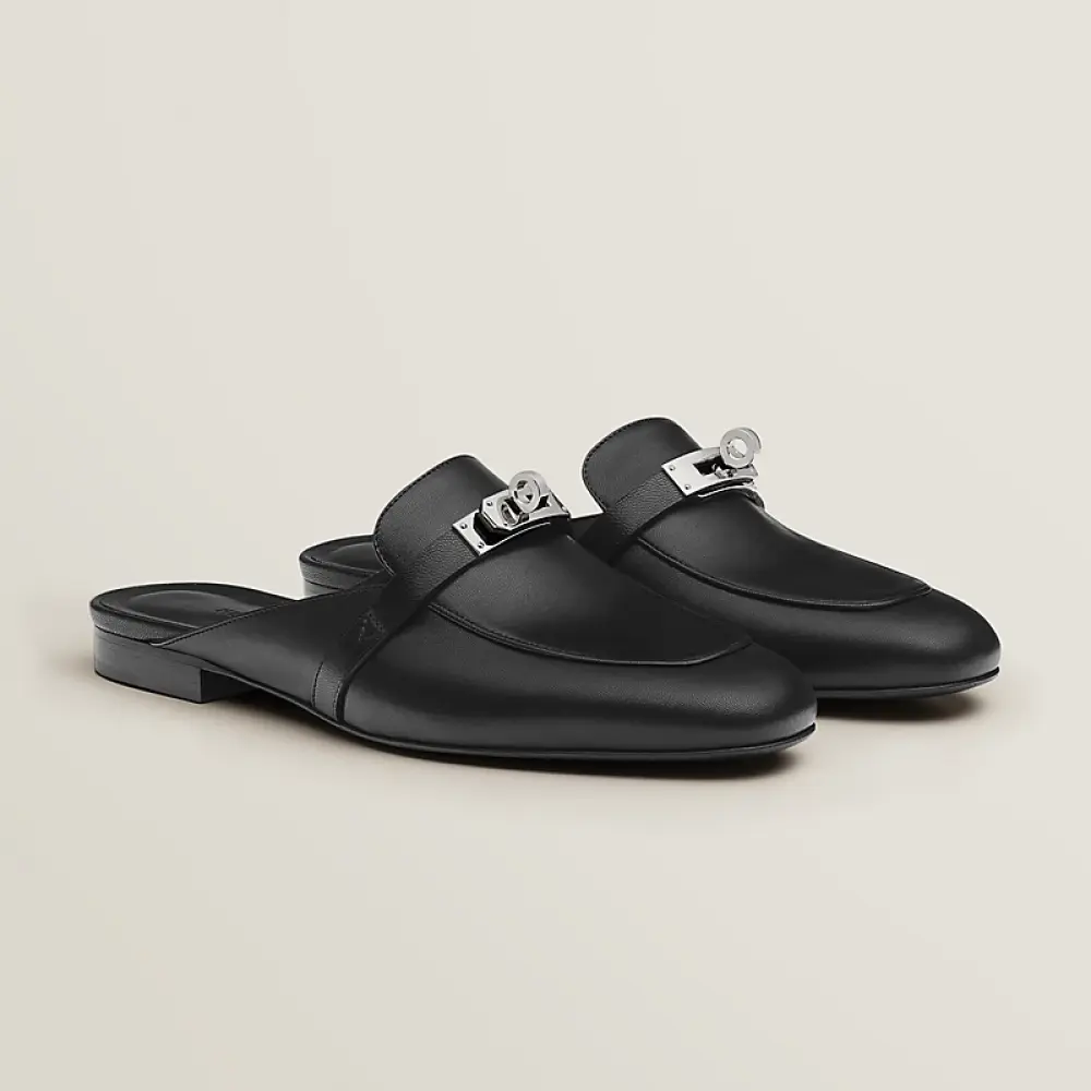 HERMES OZ MULES black shw