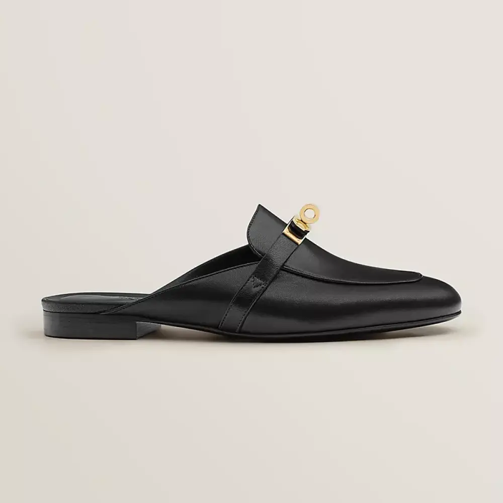 HERMES OZ MULES black ghw