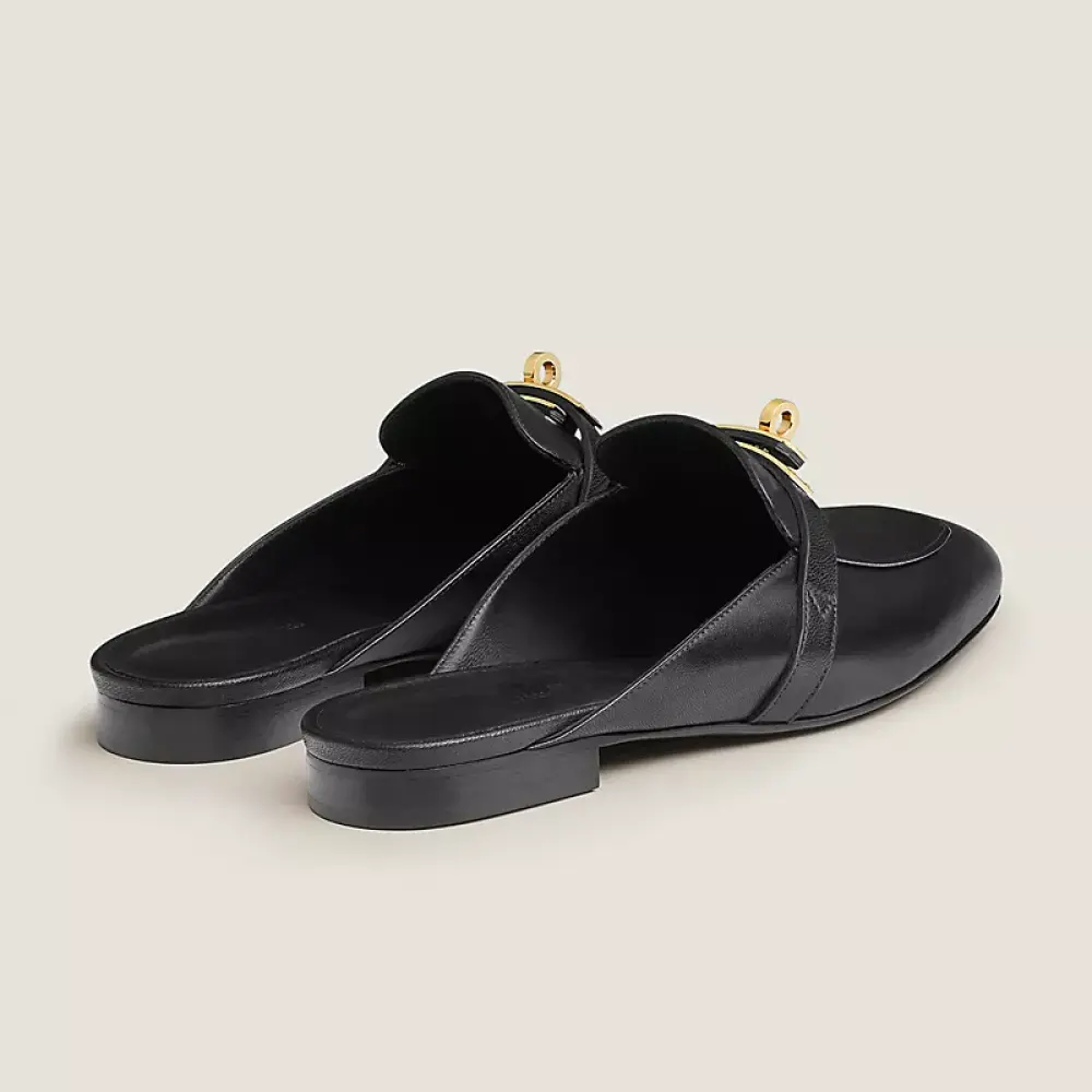 HERMES OZ MULES black ghw