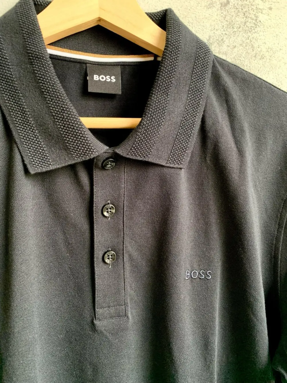 HUGO BOSS POLO SHIRT open blue