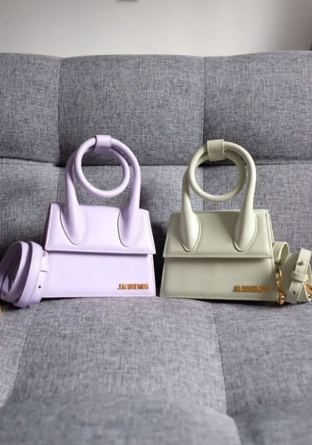 JACQUEMUS NOEUD MEDIUM green