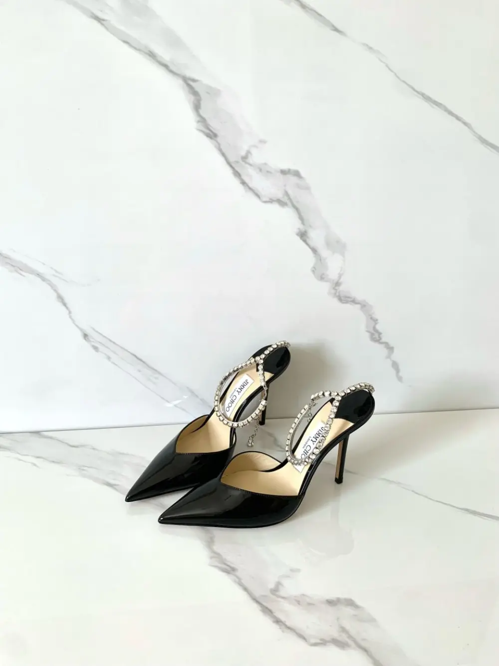 JIMMY CHOO 10CM black patent
