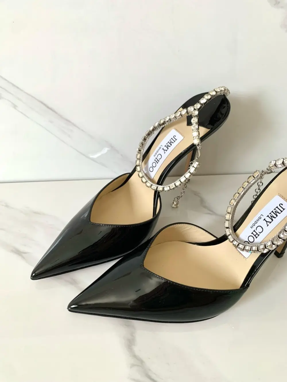 JIMMY CHOO 10CM black patent