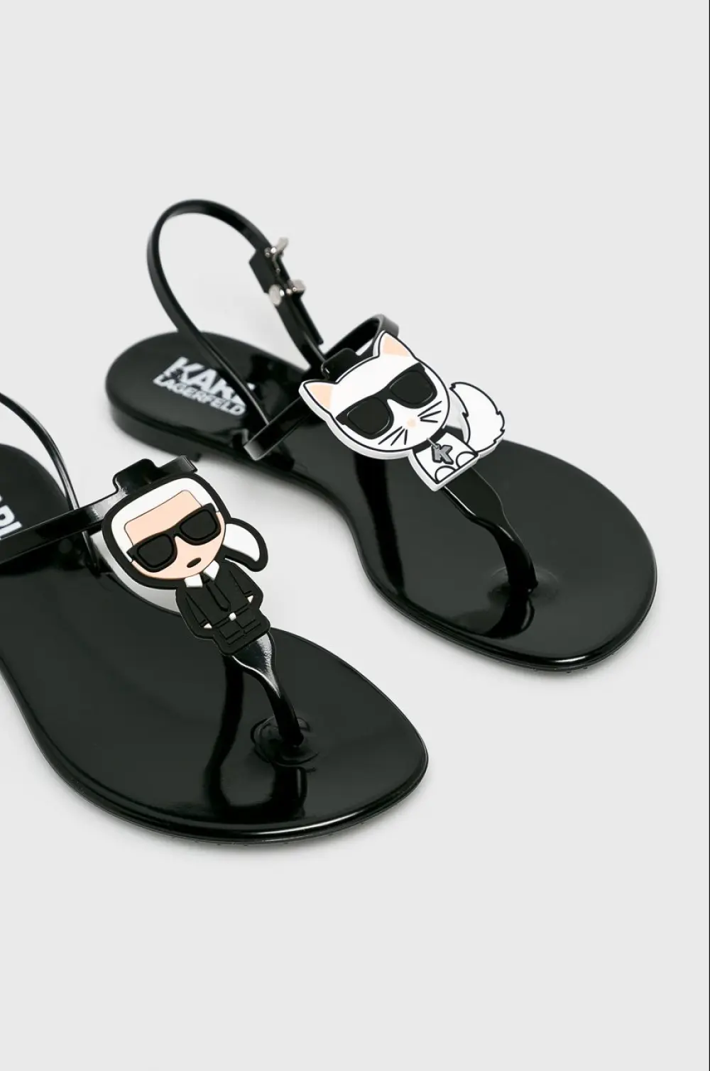 LAGERFELD JELLY RUBBER · black