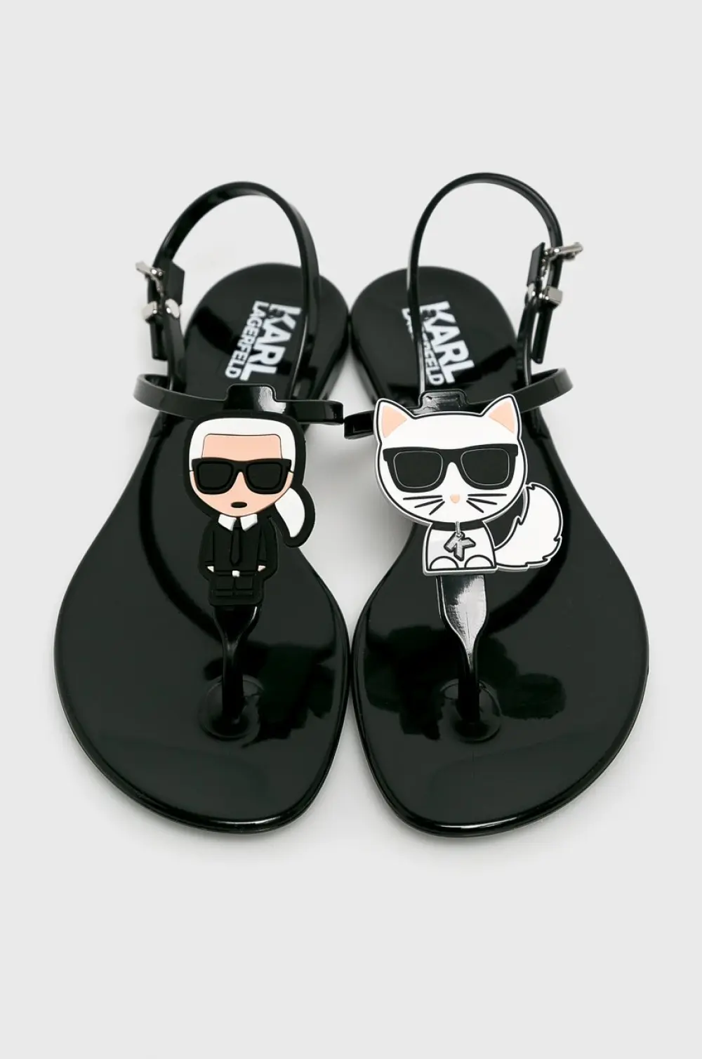 KARL LAGERFELD JELLY RUBBER black