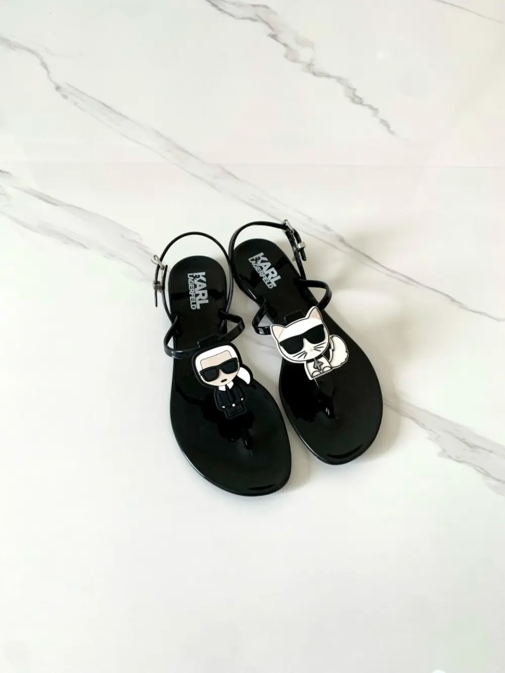 KARL LAGERFELD JELLY RUBBER black