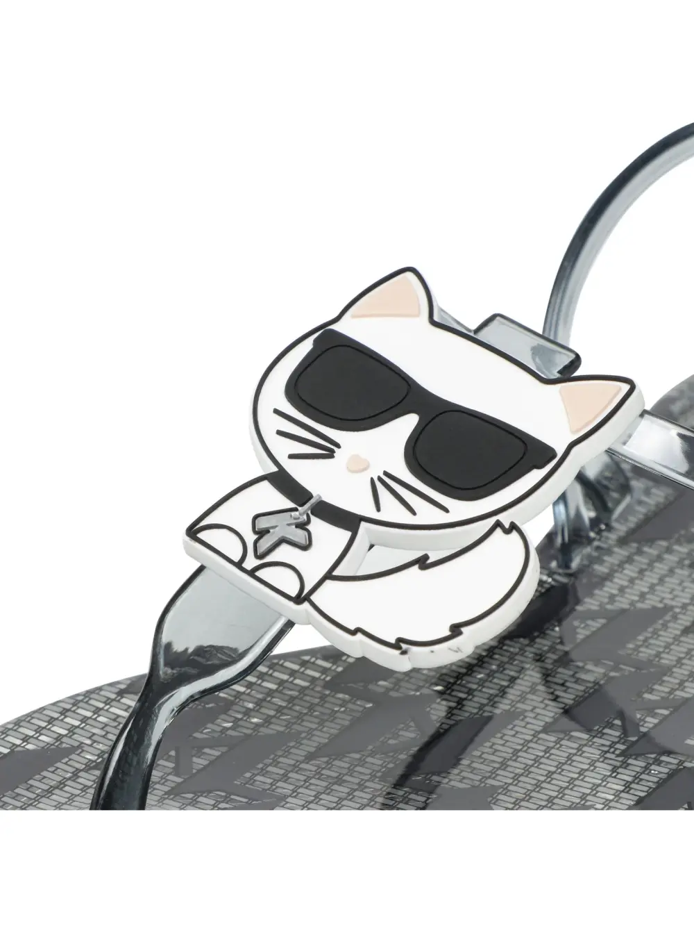 KARL LAGERFELD JELLY RUBBER black grey