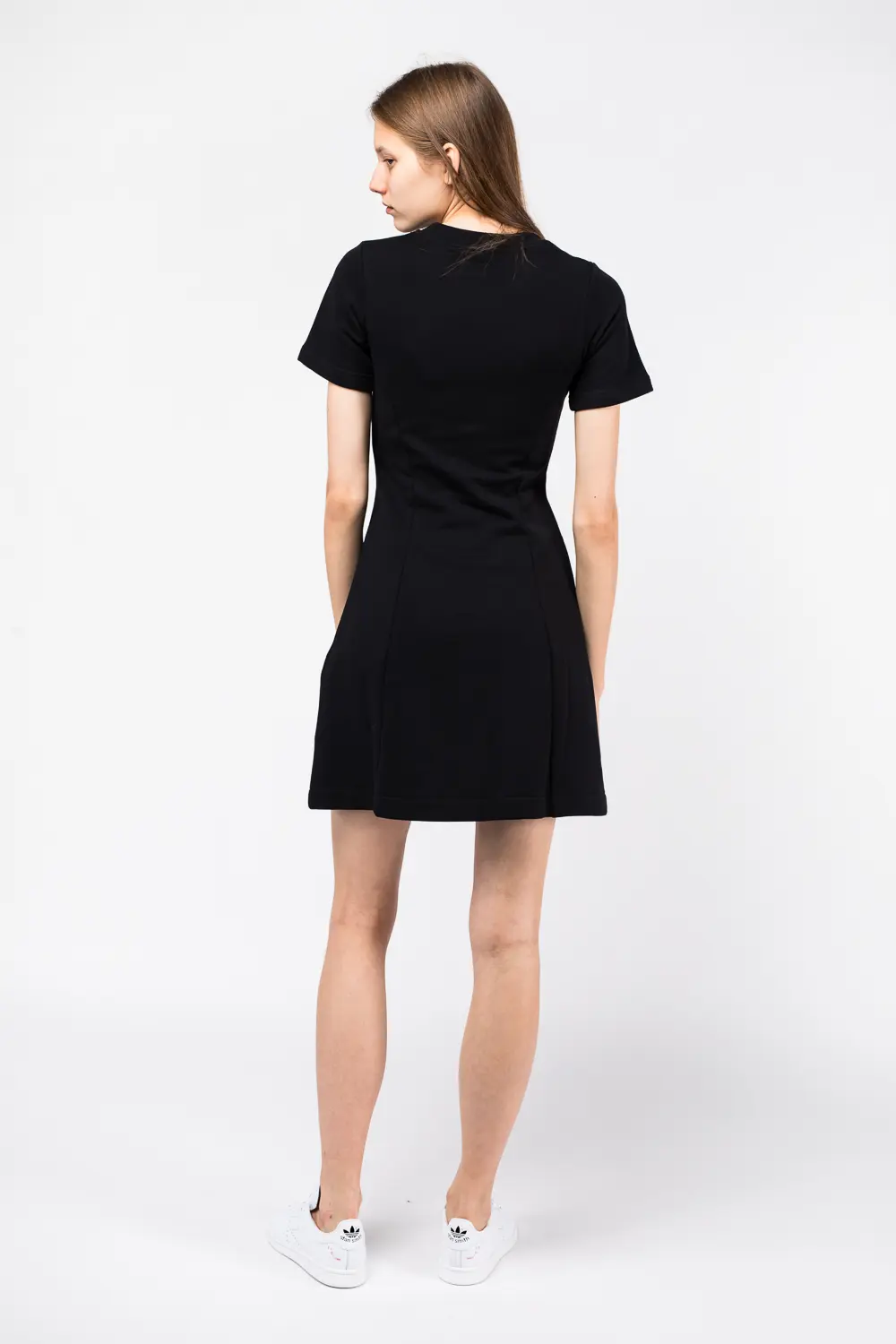 KENZO DRESS FLARE SHORT SLEEVE black baby pink