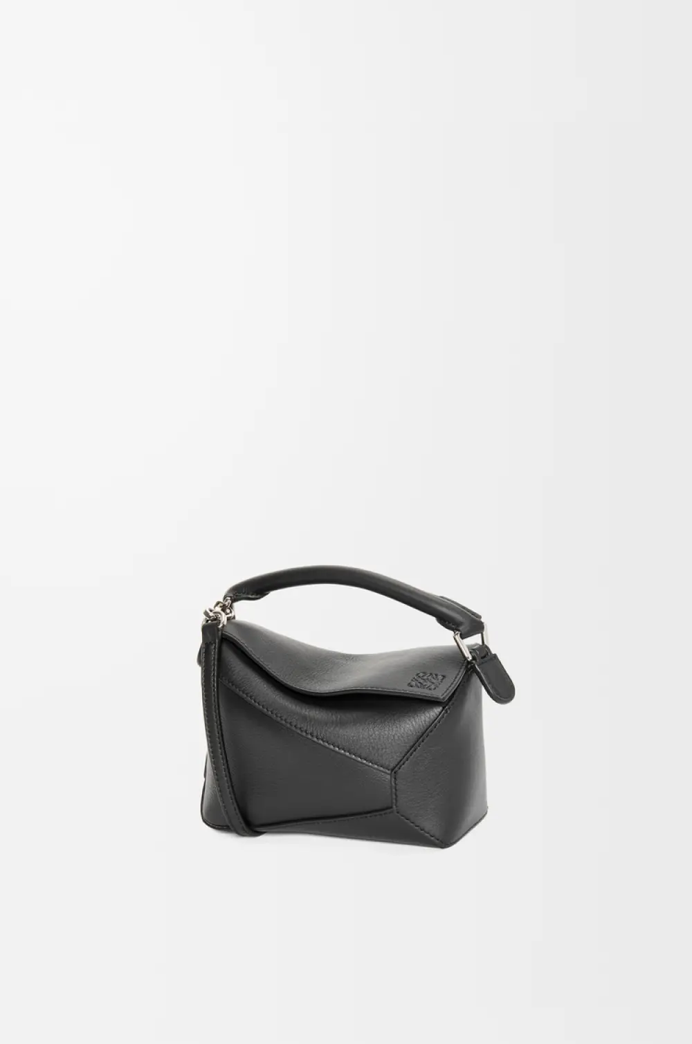 LOEWE MINI PUZZLE BAG black shw