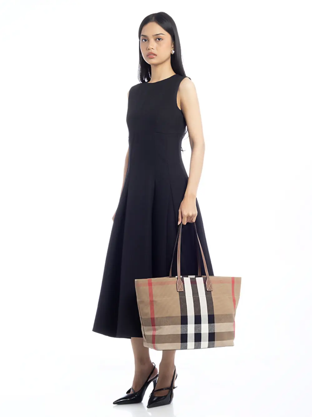 BURBERRY TOTE BAG taupe brown