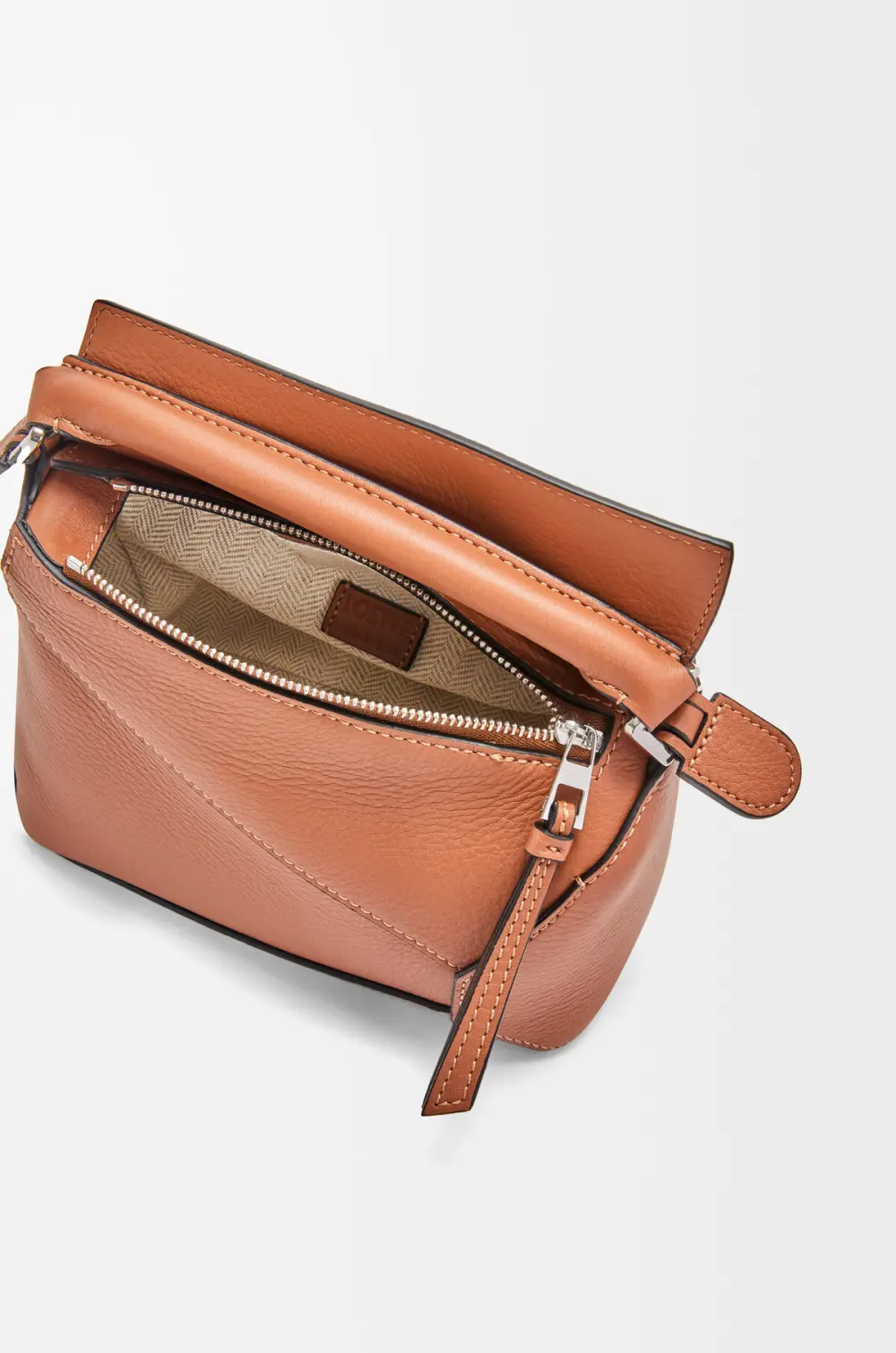LOEWE MINI PUZZLE BAG tan shw