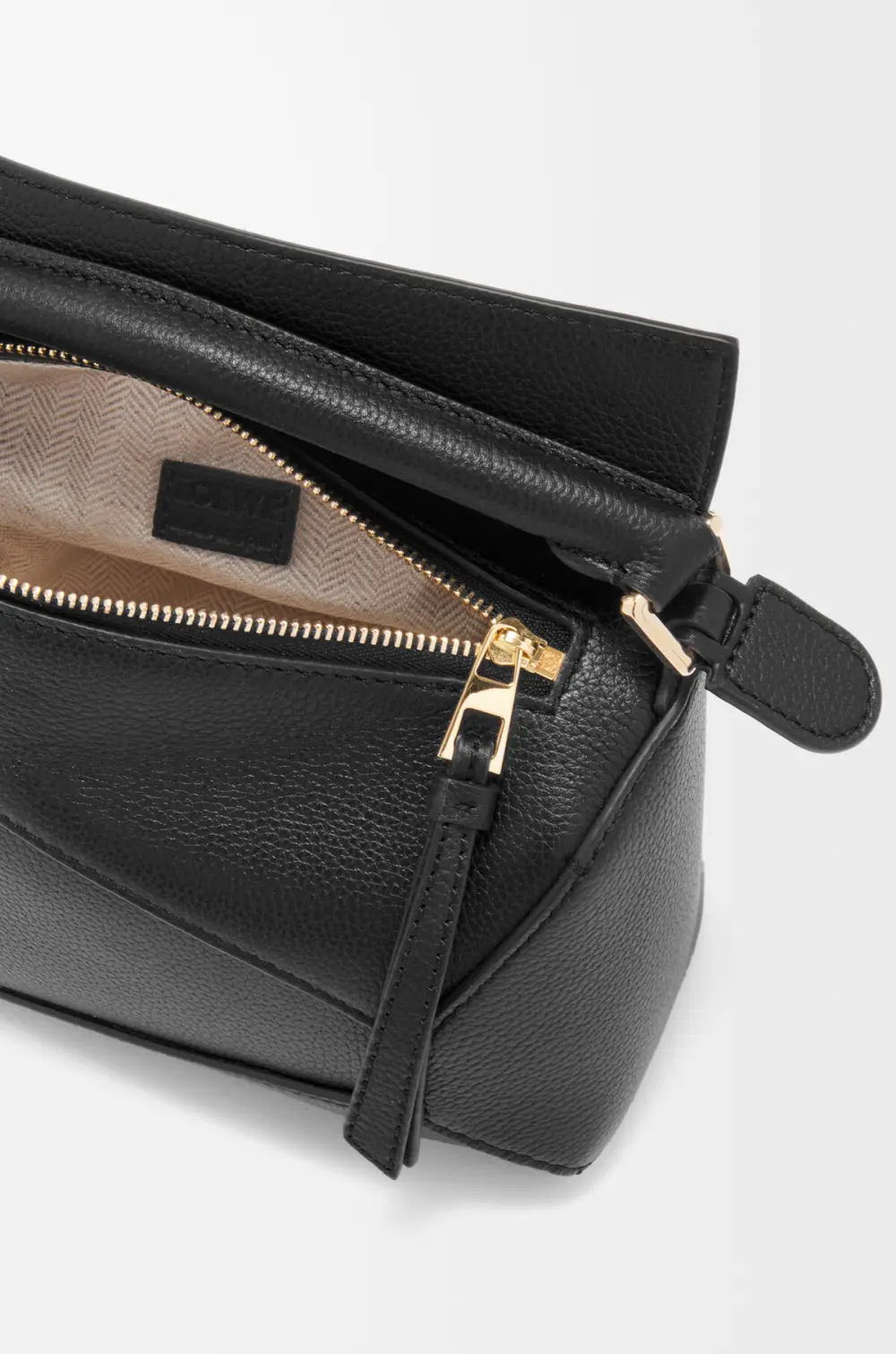 LOEWE MINI PUZZLE BAG black ghw