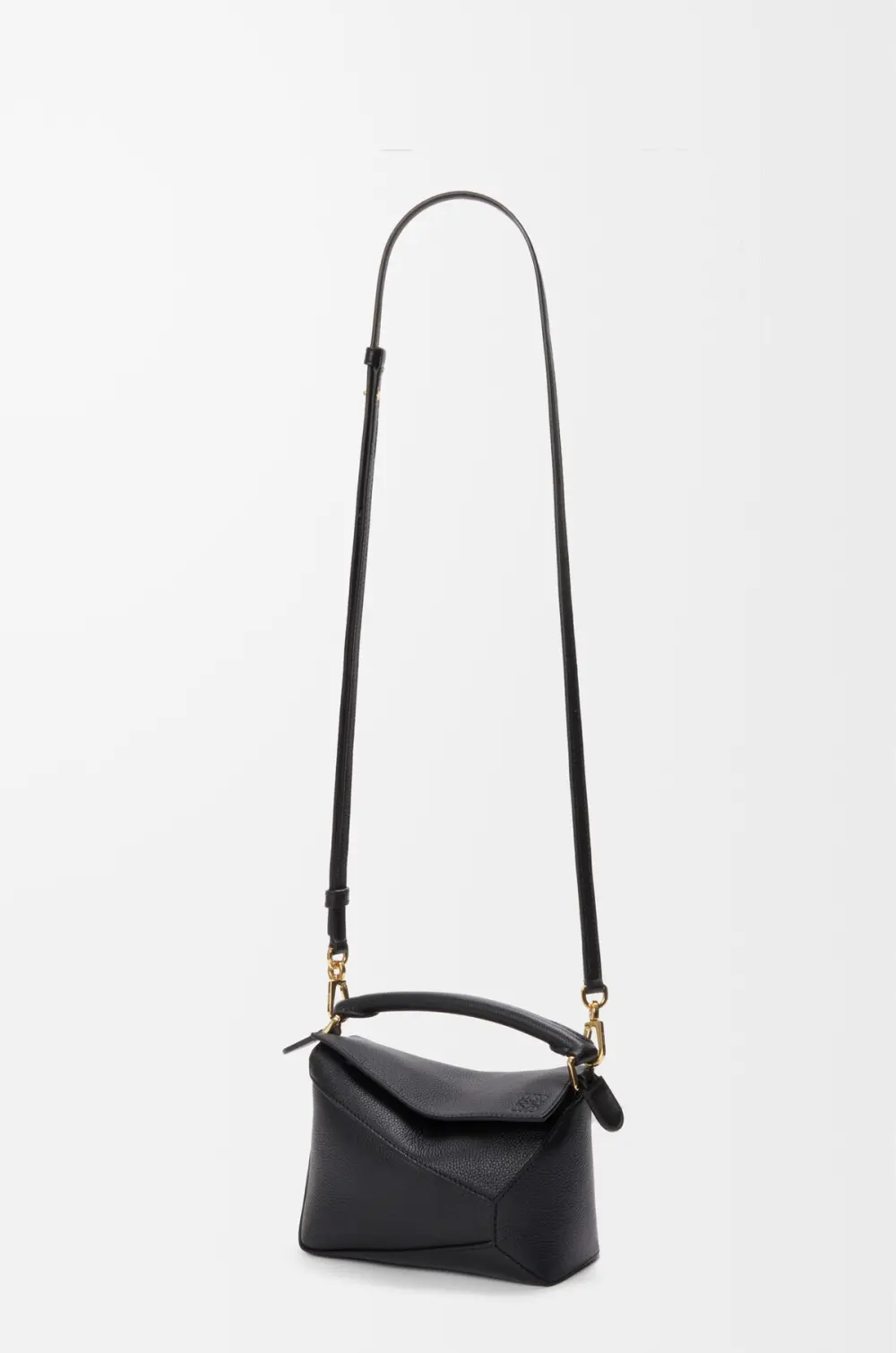 LOEWE MINI PUZZLE BAG black ghw