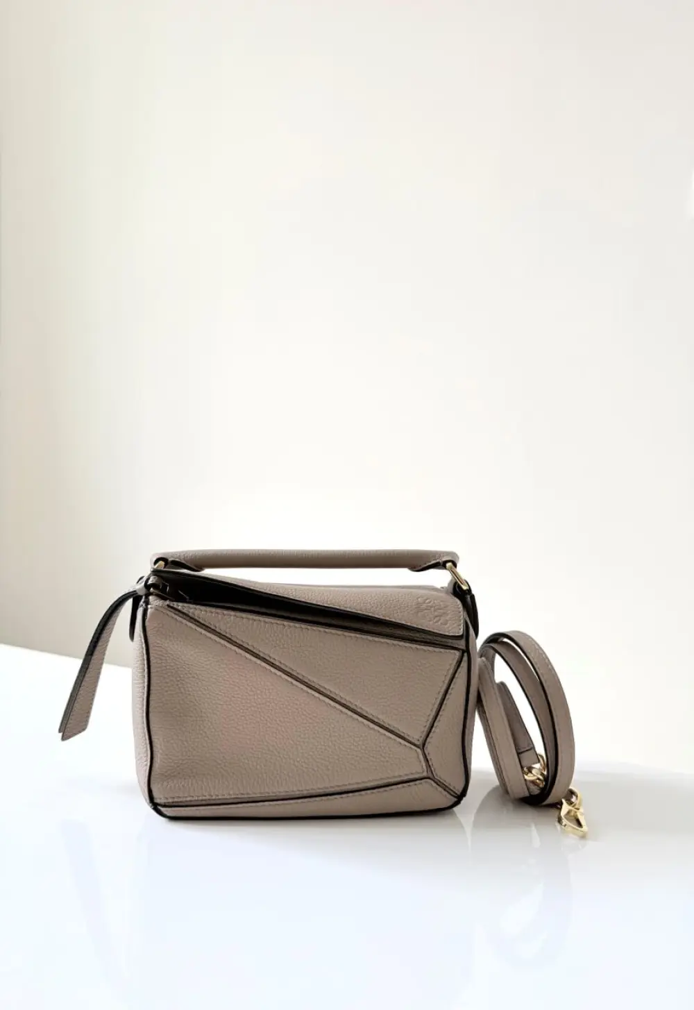 LOEWE MINI PUZZLE BAG (OLD MODEL) sand grained ghw