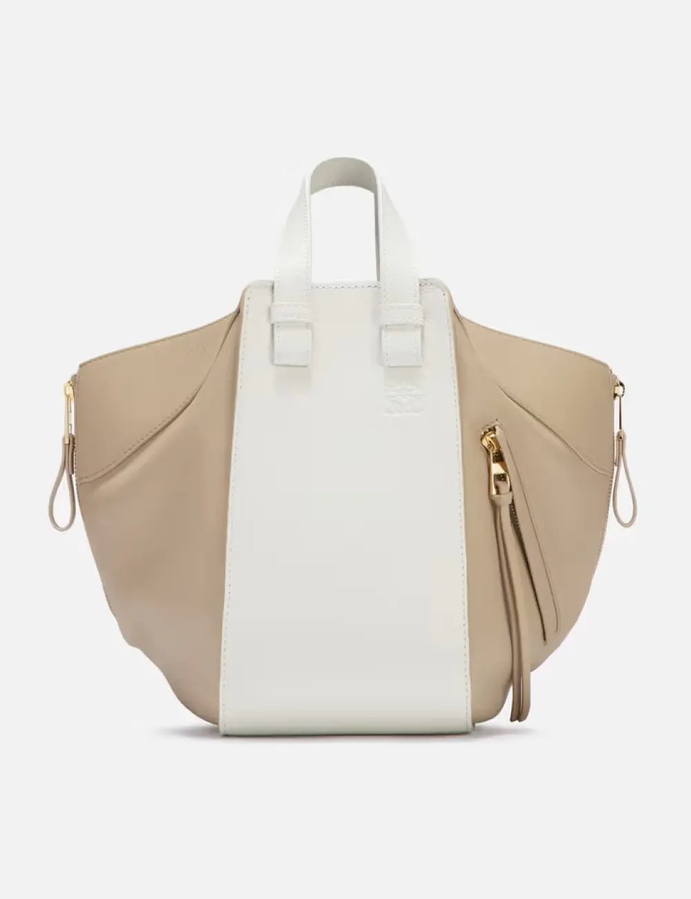 LOEWE SMALL HAMMOCK BAG CLASSIC CALFSKIN soft white / paper craft