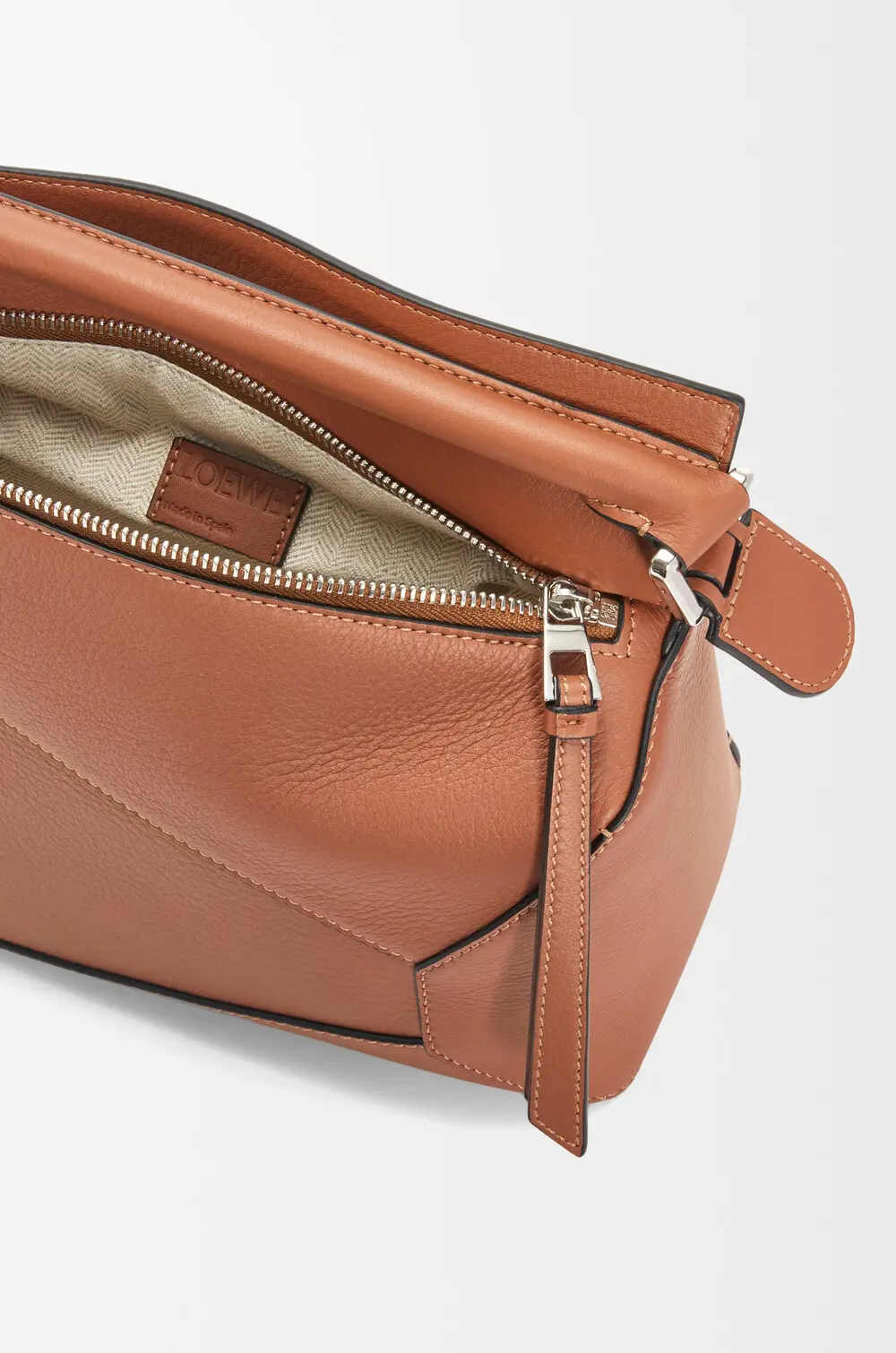 LOEWE SMALL PUZZLE BAG CLASSIC CALFSKIN tan shw
