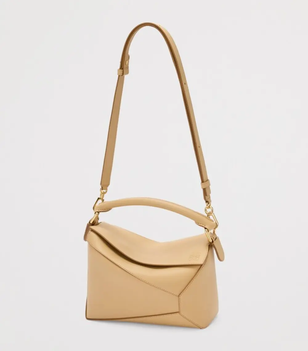 LOEWE SMALL PUZZLE BAG CLASSIC CALFSKIN silk beige
