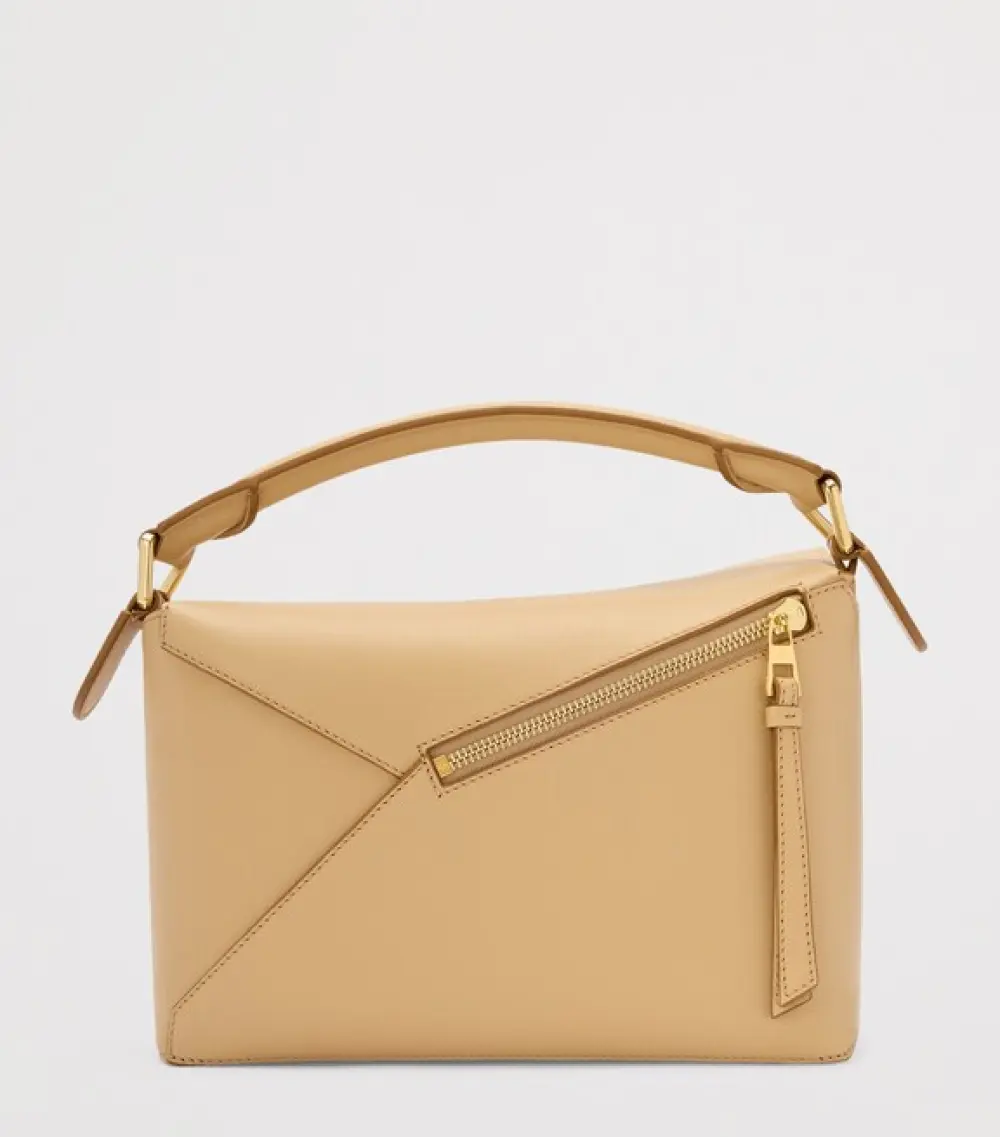 LOEWE SMALL PUZZLE BAG CLASSIC CALFSKIN silk beige
