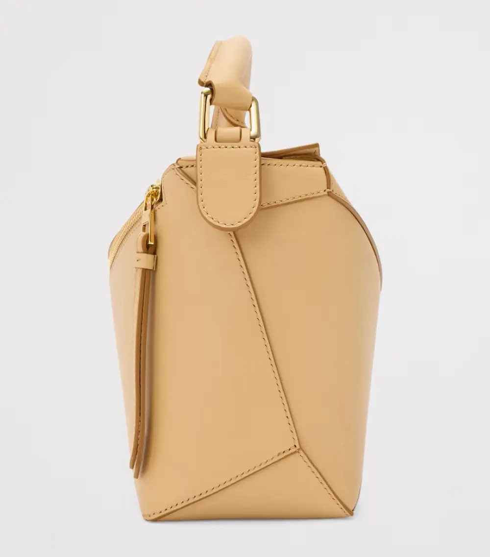 LOEWE SMALL PUZZLE BAG CLASSIC CALFSKIN silk beige