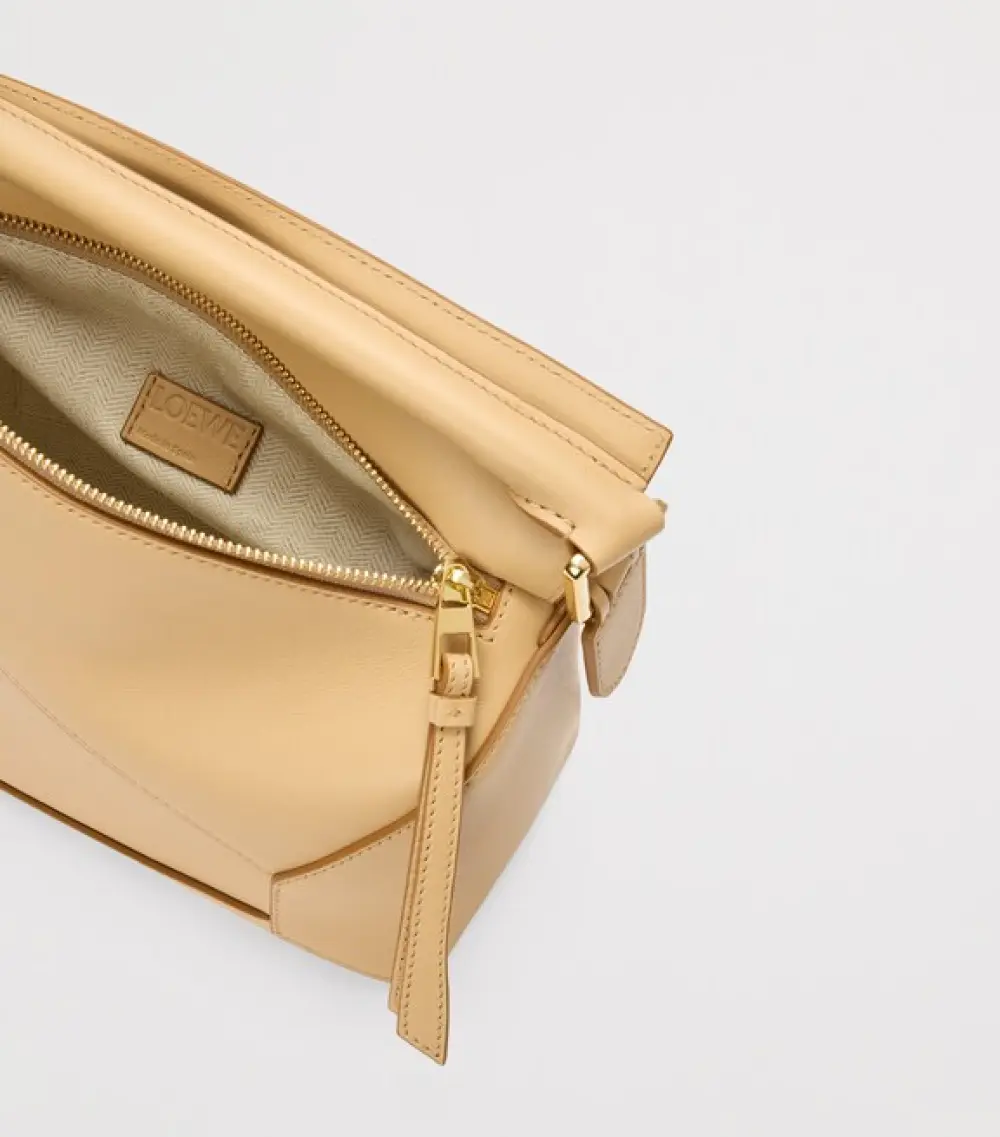 LOEWE SMALL PUZZLE BAG CLASSIC CALFSKIN silk beige
