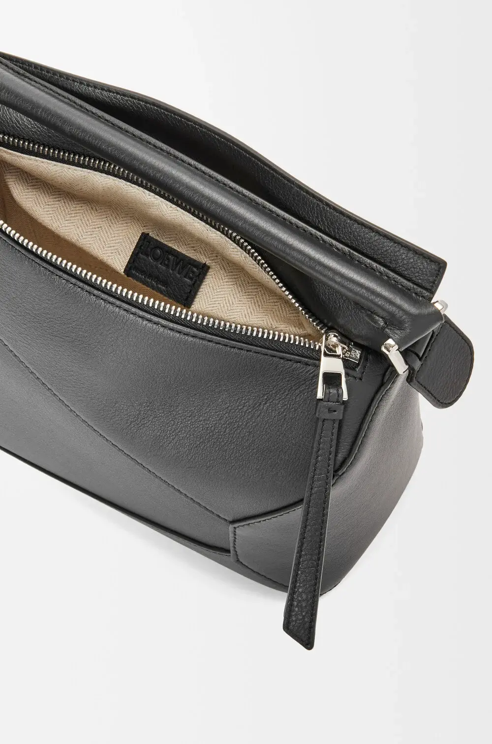 LOEWE SMALL PUZZLE BAG CLASSIC CALFSKIN black shw