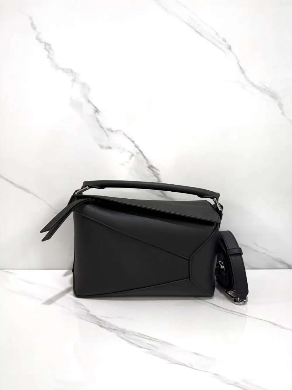 LOEWE SMALL PUZZLE BAG CLASSIC CALFSKIN black shw