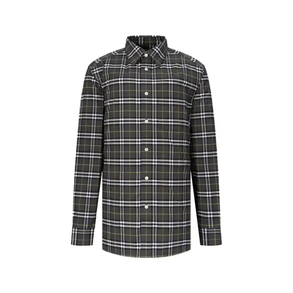 GEORGE IP CHECK LONG SLEEVE SHIRT · seal grey