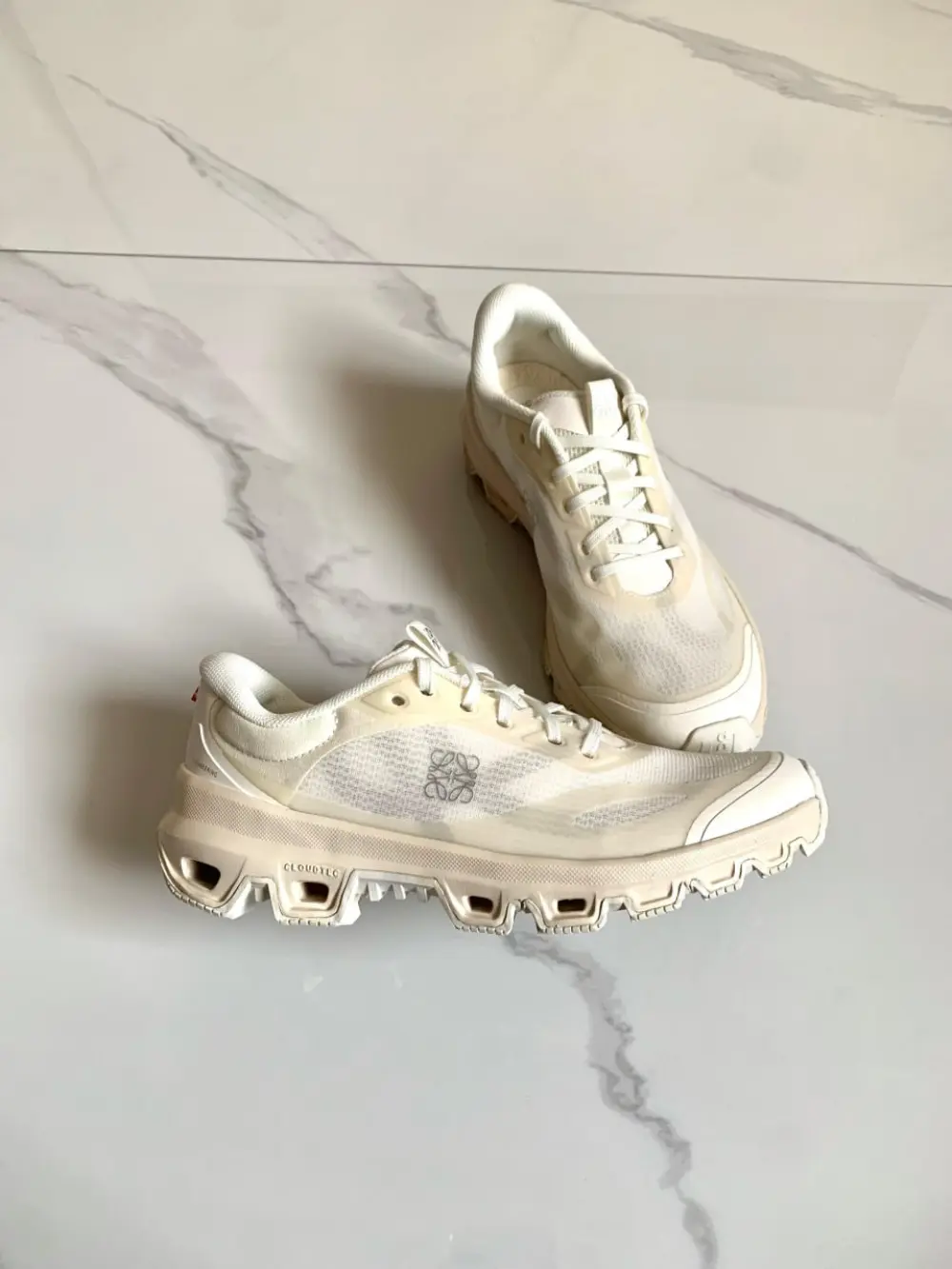 LOEWE X ON CLOUDVENTURE 2.0 SNEAKERS eggshell
