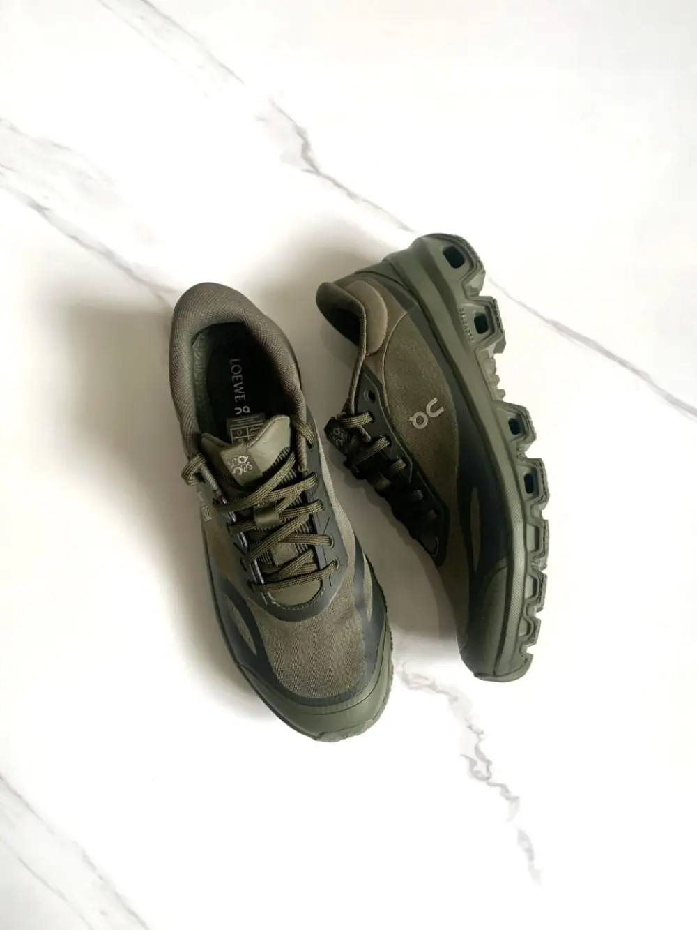 LOEWE X ON CLOUDVENTURE 2.0 SNEAKERS khaki green