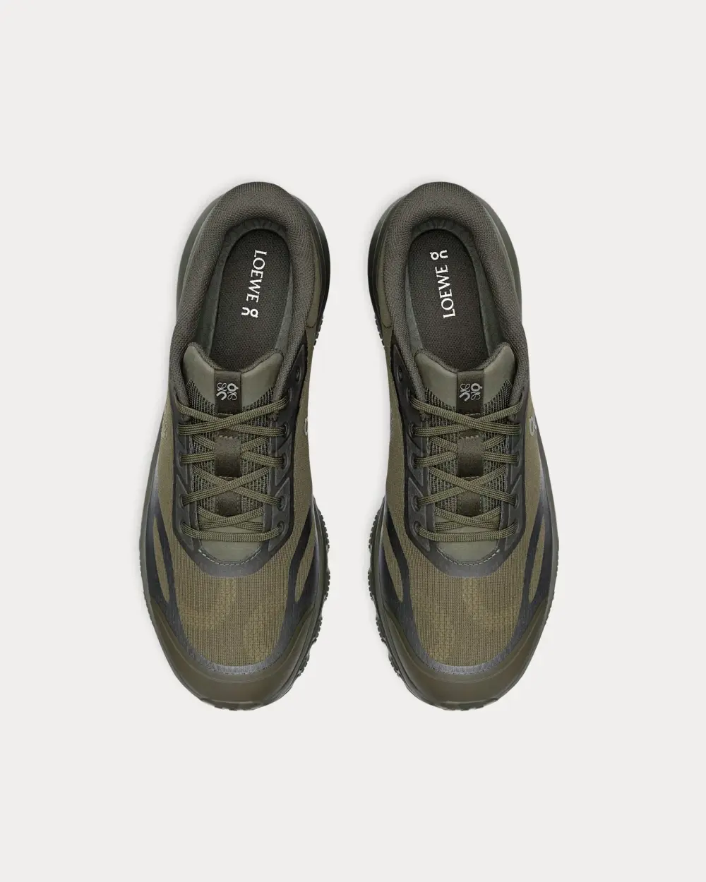 LOEWE X ON CLOUDVENTURE 2.0 SNEAKERS khaki green