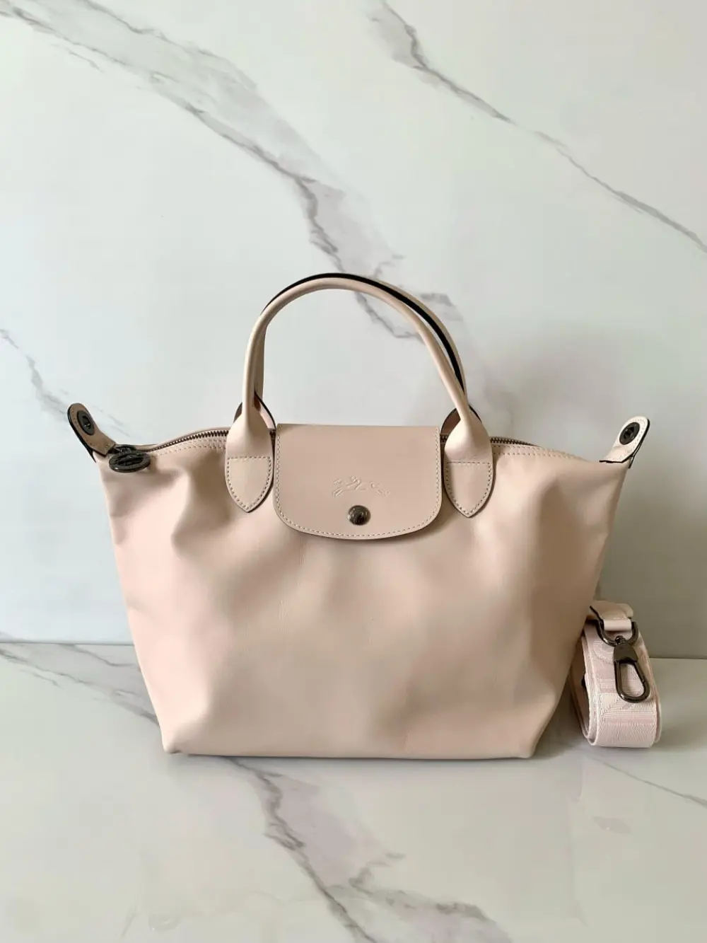 LONGCHAMP LE PLIAGE XTRA HANDBAG S nude leather