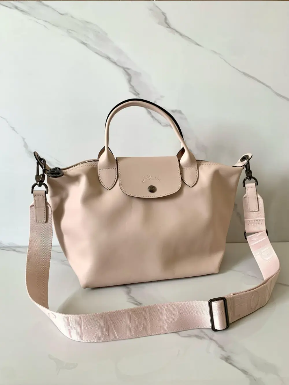LONGCHAMP LE PLIAGE XTRA HANDBAG S nude leather
