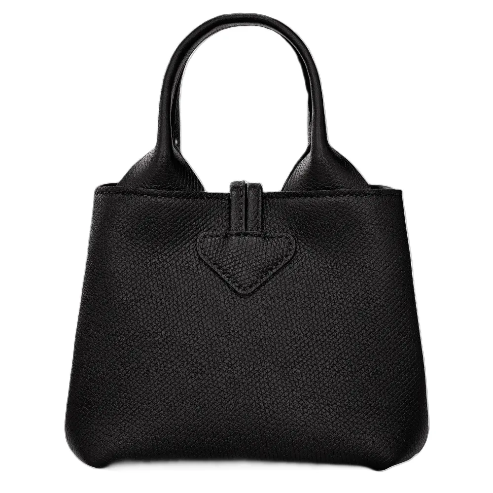 LONGCHAMP LE ROSEAU XS HANDBAG black leather