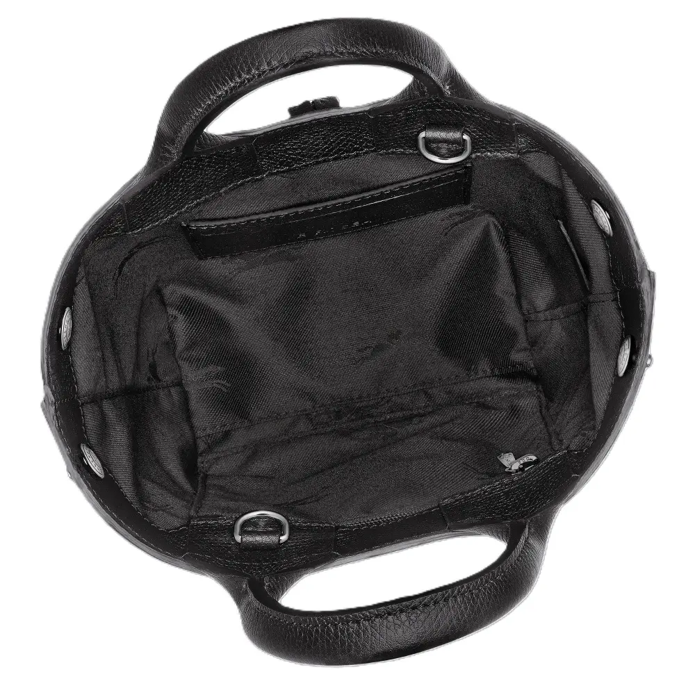 LONGCHAMP LE ROSEAU XS HANDBAG black leather