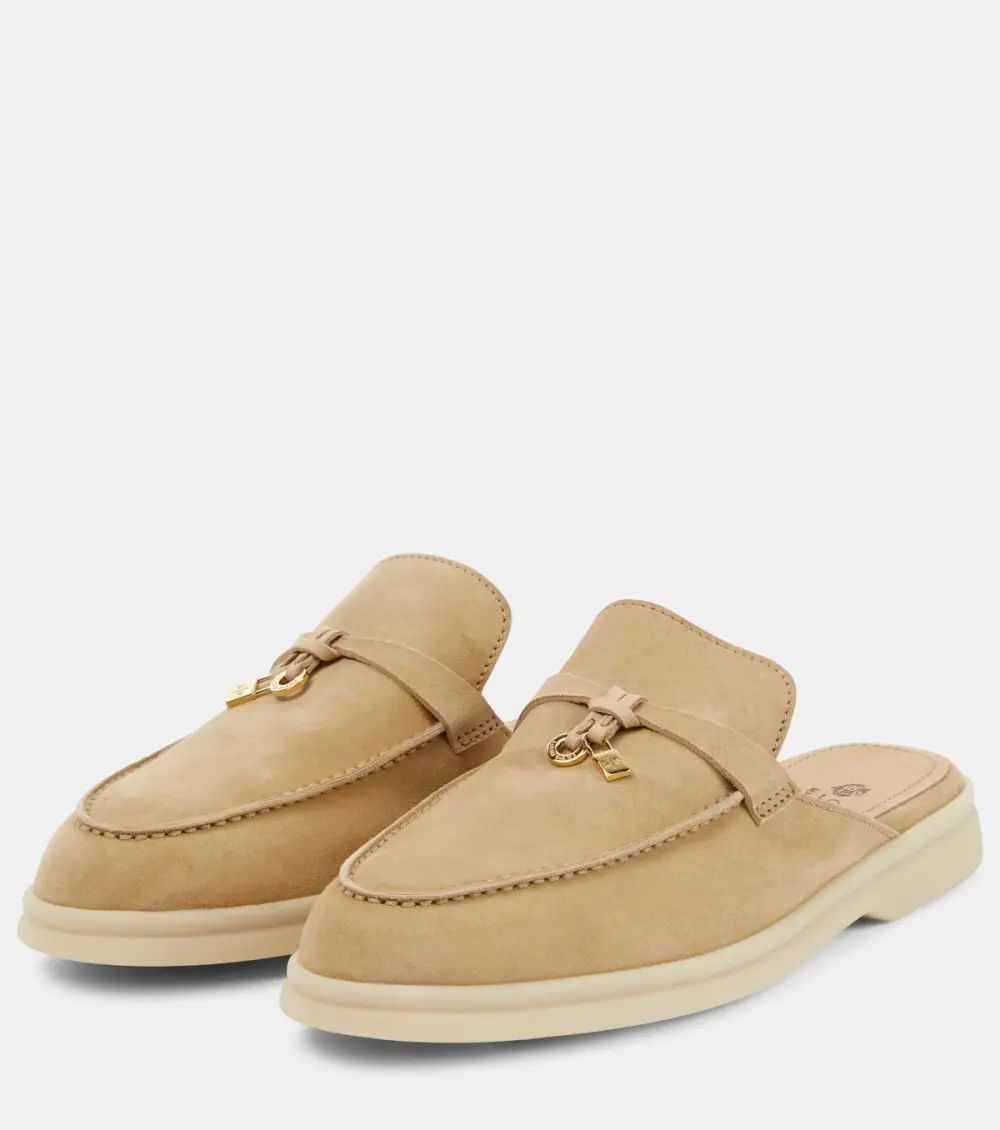 LORO PIANA BABOUCHE CHARMS WALK MULES hinoki wood (d0iw)