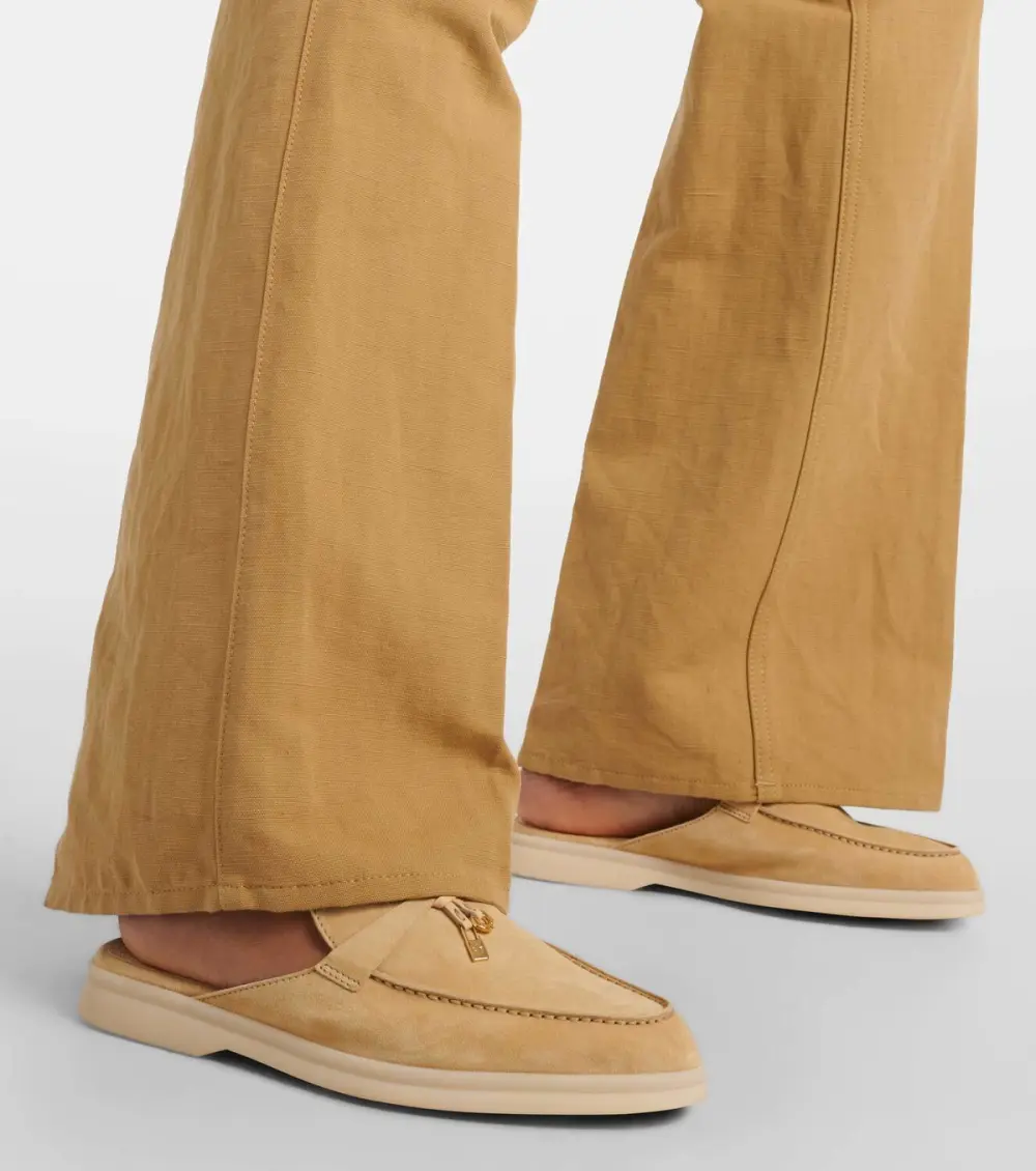 LORO PIANA BABOUCHE CHARMS WALK MULES hinoki wood (d0iw)