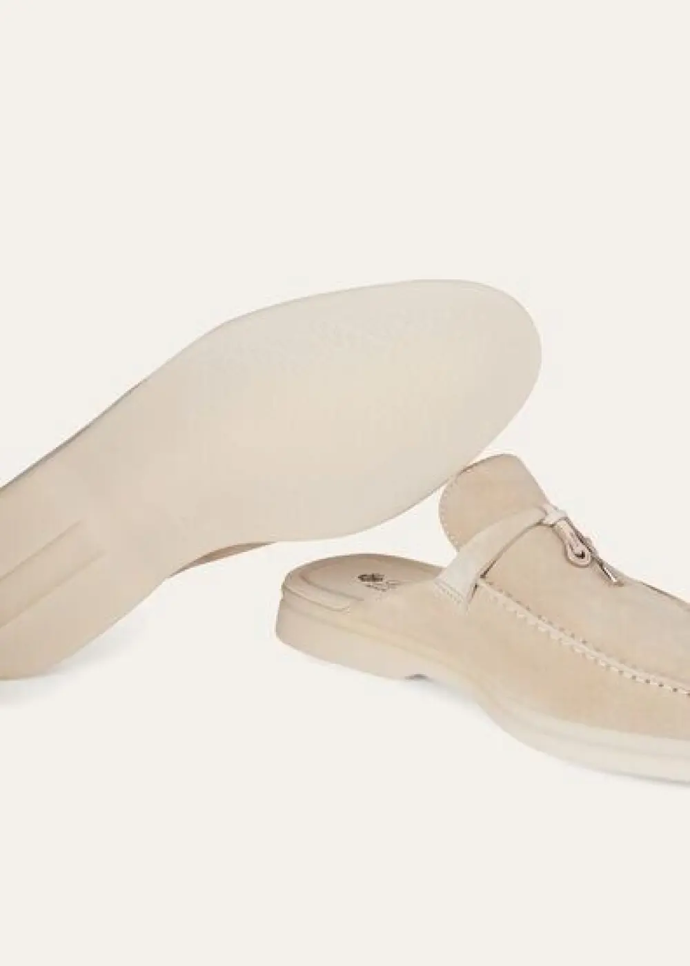 LORO PIANA BABOUCHE CHARMS WALK MULES linen (d746)