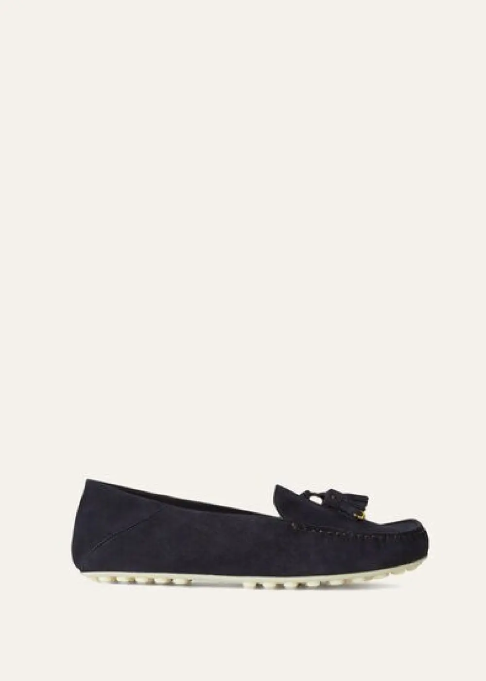 LORO PIANA DOT SOLE WALK MOCASSIN blue navy / sun gold (w1b4)