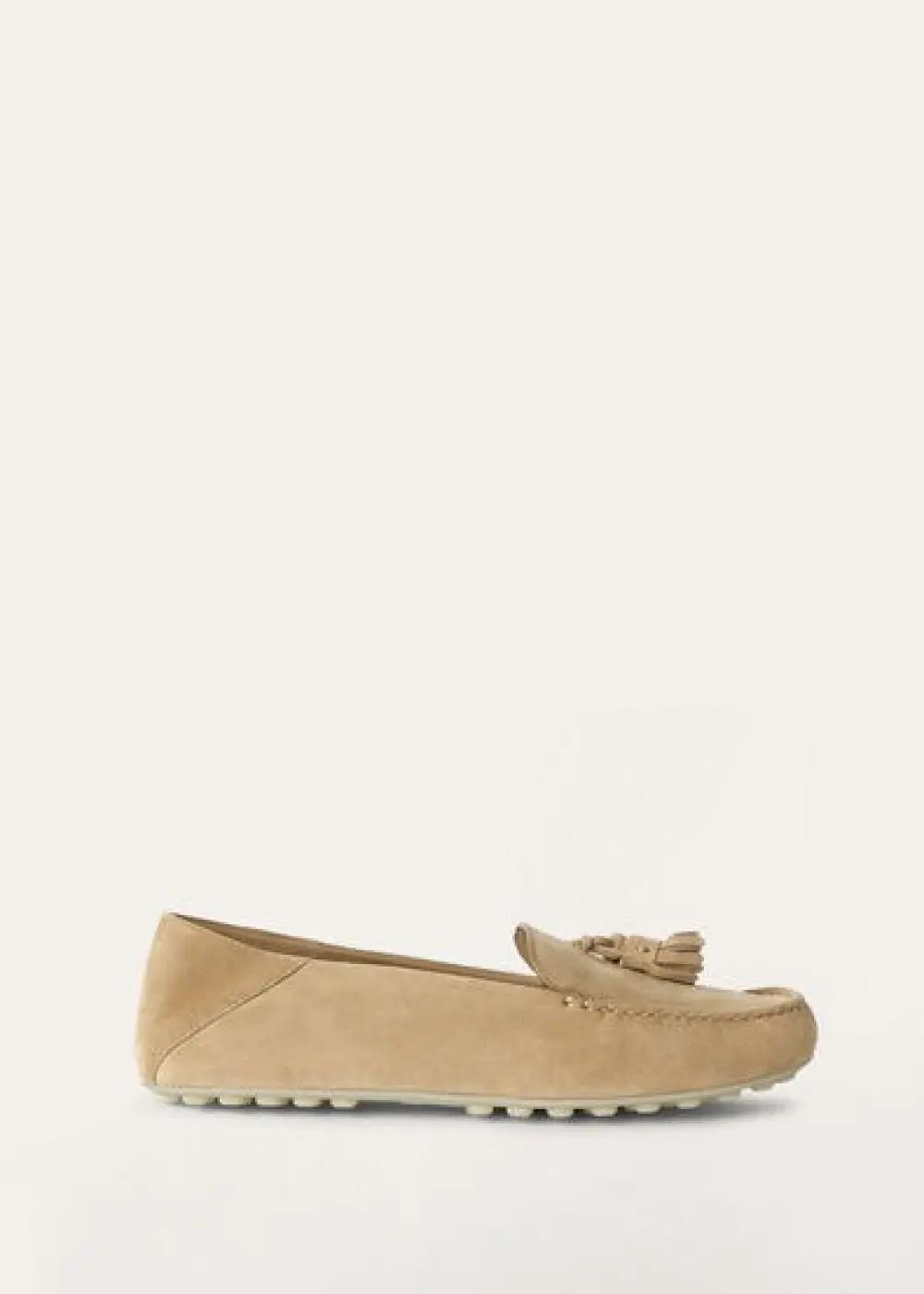 LORO PIANA DOT SOLE WALK MOCASSIN cashew butter (d846)